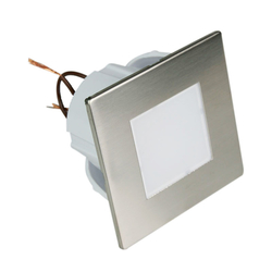 Schod. LED 1,2W stříbrná hranatá YCB177S