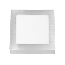 LED-CSQ-12W 4100K CHR stříbrná čtverec přisazená 17x17cm