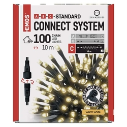 řetěz 100LED/WW/10m CONNECT D1AW03