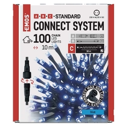 řetěz 100LED/modrá/10m D1AB01 CONNECT
