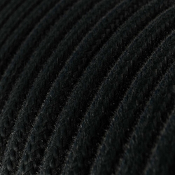 Kabel textilní černá XZ2RC04 2x0,75 1m