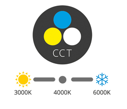 LED-CSL-CCT/12W/CR kruh přisazené černá