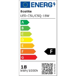 LED-CSQ-18W CCT bílá čtverec přisazená 22x22cm změna barvy světla 