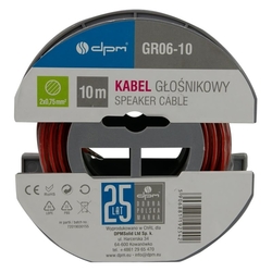 Reproduktorový kabel 2x0,75mm 10m GR06-10