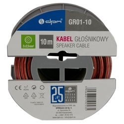Reproduktorový kabel 2x2,5mm 10m GR01-10